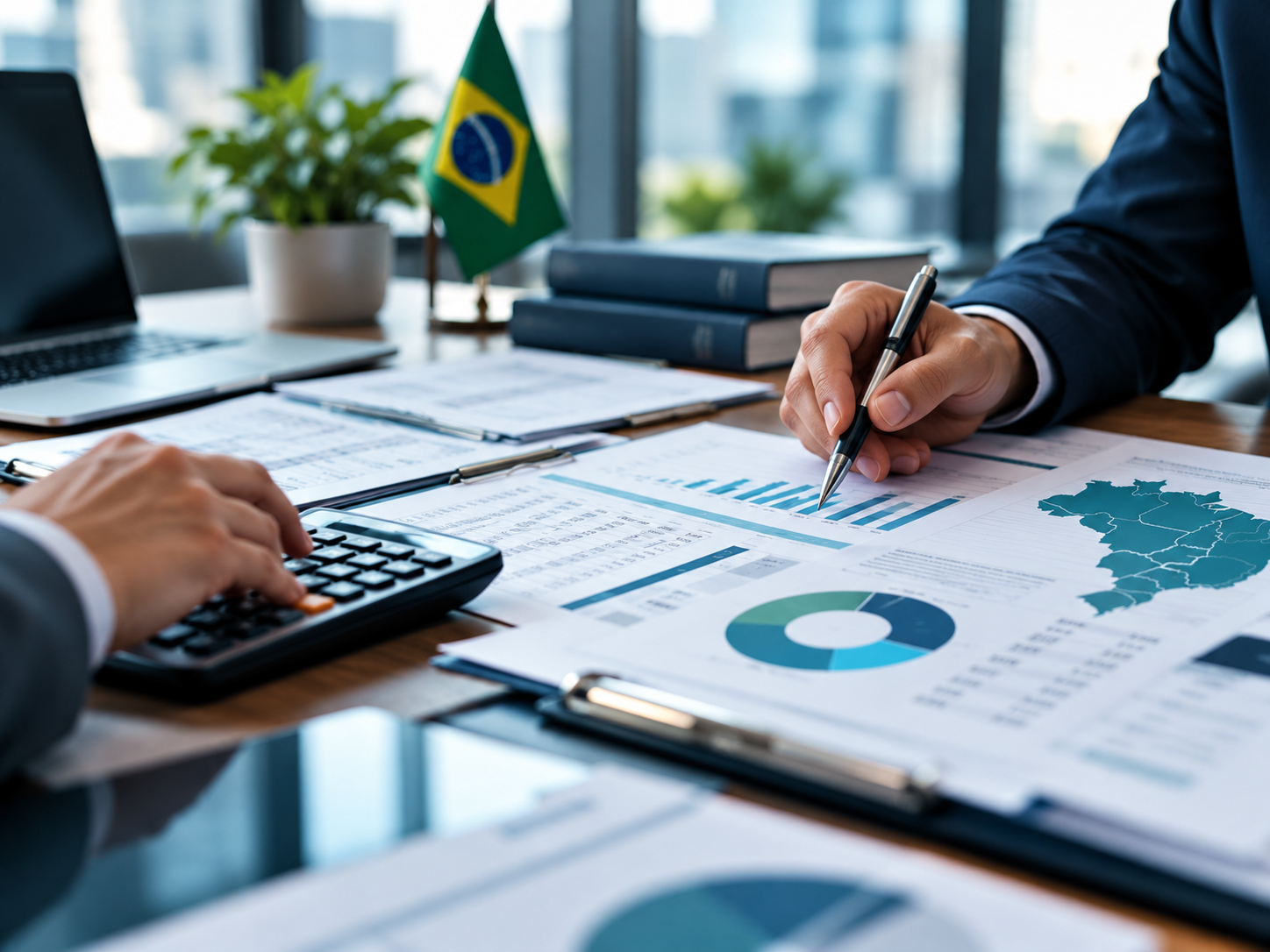 Visual conceitual de documentos fiscais